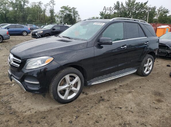 4JGDA5HB4HA993750 2017 MERCEDES-BENZ GLE Черный Передняя левая четверть