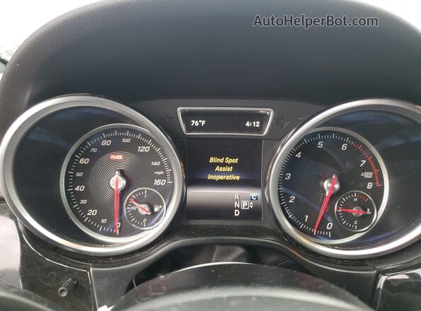 4JGDA5HB4HA993750 2017 MERCEDES-BENZ GLE Черный Вид щитка приборов