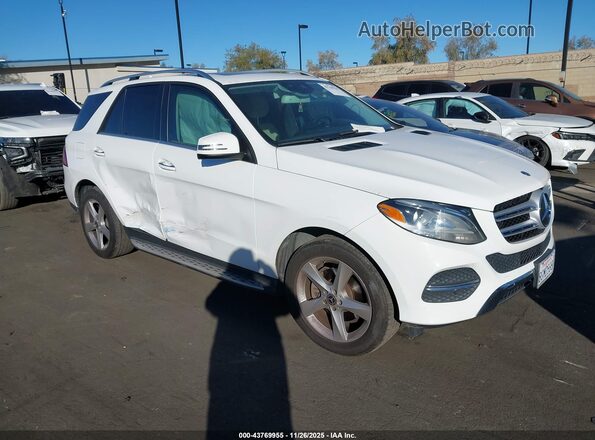 4JGDA5JB6HA965992 2017 MERCEDES-BENZ GLE 350 White Przód prawy