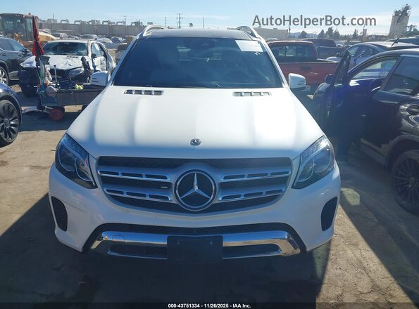 4JGDF6EE6KB239675 2019 MERCEDES-BENZ GLS 450 White Widok wnętrza z tyłu