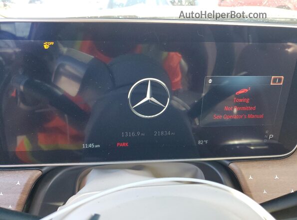 4JGDM2DB8PA023359 2023 MERCEDES-BENZ EQS White Instrument cluster view