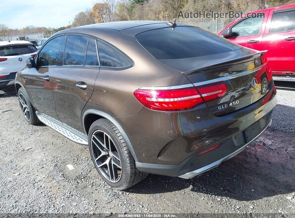 4JGED6EB0GA021180 2016 MERCEDES-BENZ GLE 450 AMG COUPE Brown Հետևի ձախ