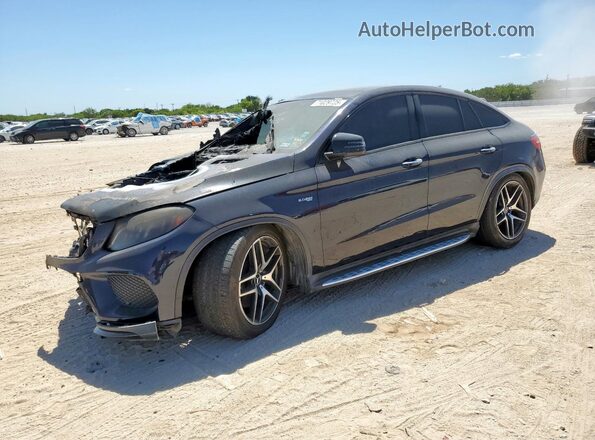 4JGED6EB5JA100822 2018 MERCEDES-BENZ GLE Синий Передняя левая четверть