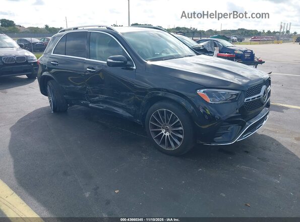 4JGFB5KBXRA989685 2024 MERCEDES-BENZ GLE 450 Черный Передняя правая четверть