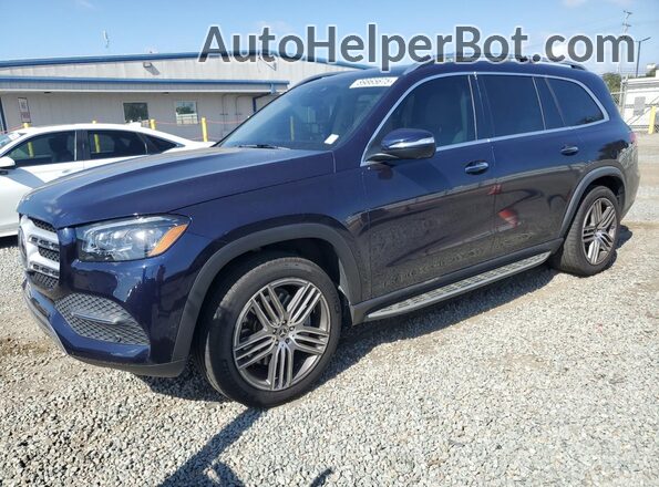 4JGFF5KEXMA547304 2021 MERCEDES-BENZ GLS Синий Передняя левая четверть