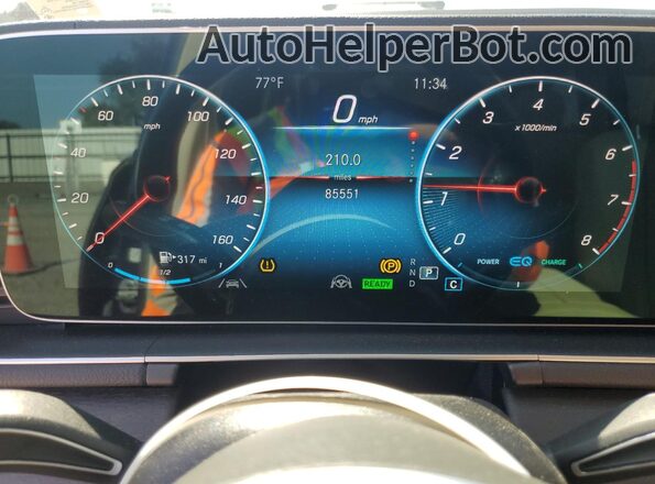 4JGFF5KEXMA547304 2021 MERCEDES-BENZ GLS Синий Вид щитка приборов