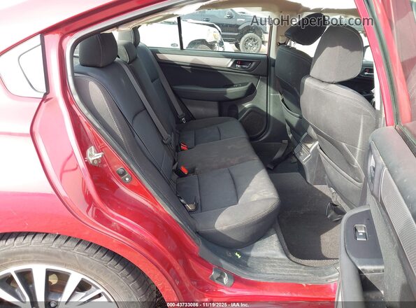 4S3BNAC6XJ3036648 2018 SUBARU LEGACY Red Вид наклейки з VIN-кодом