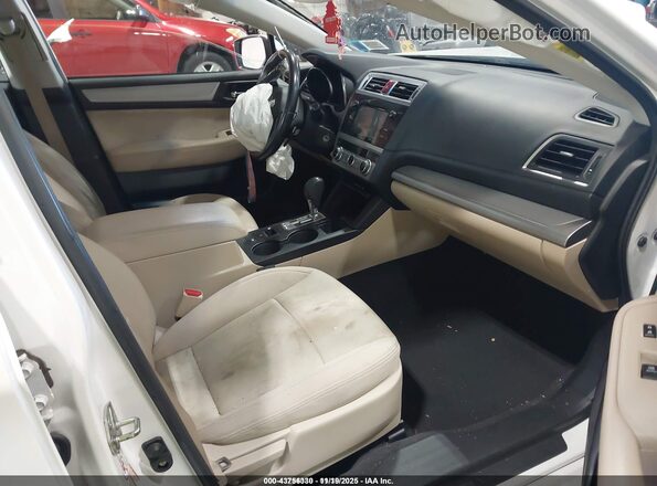 4S3BNAD63G3049099 2016 SUBARU LEGACY White Widok wnętrza z przodu