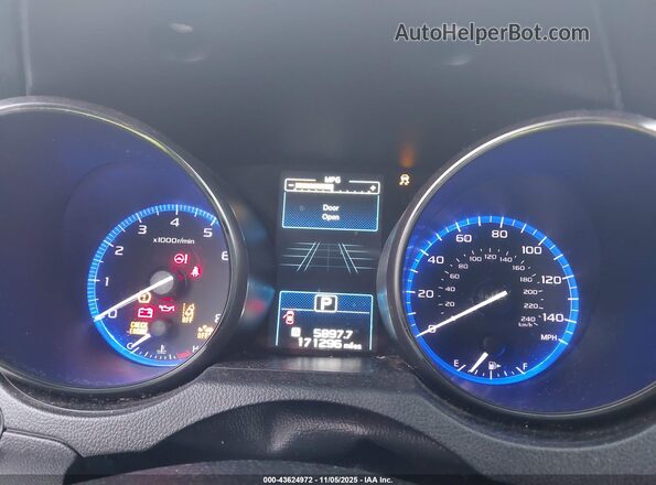 4S4BSAFC1H3206394 2017 SUBARU OUTBACK Синий Вид задних сидений