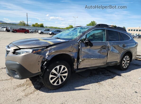 4S4BTACC3M3107183 2021 SUBARU OUTBACK Коричневый Передняя левая четверть