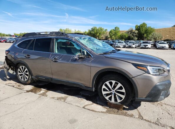 4S4BTACC3M3107183 2021 SUBARU OUTBACK Коричневый Передняя правая четверть