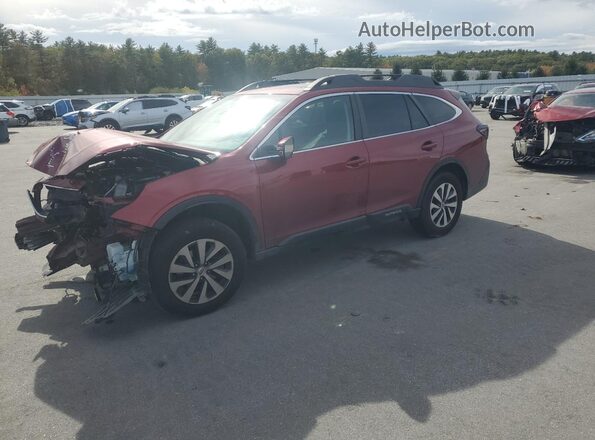 4S4BTAFC2N3191798 2022 SUBARU OUTBACK Красный Передняя левая четверть