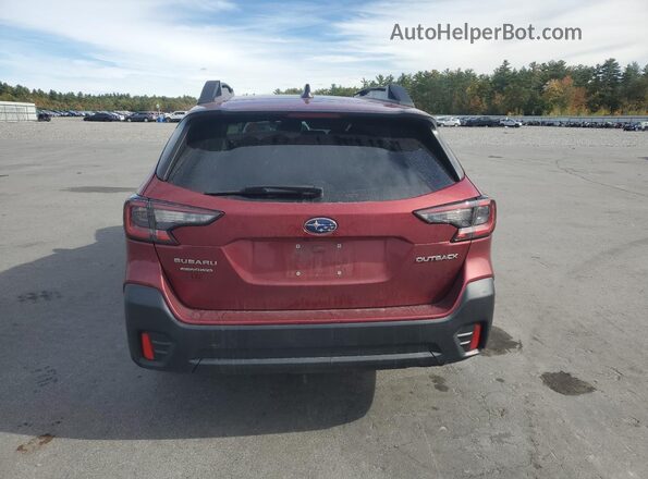 4S4BTAFC2N3191798 2022 SUBARU OUTBACK Красный Вид сзади