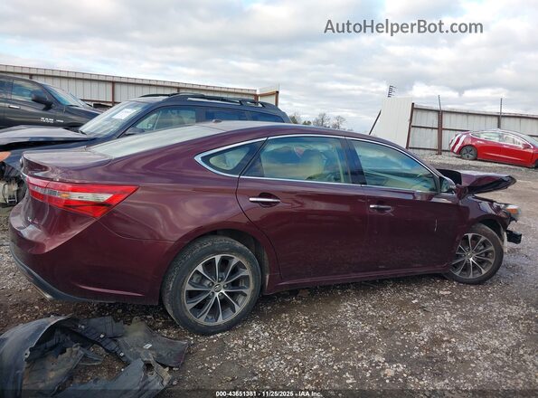 4T1BK1EB5JU282225 2018 TOYOTA AVALON Бордовый Панорамный вид салона 360°