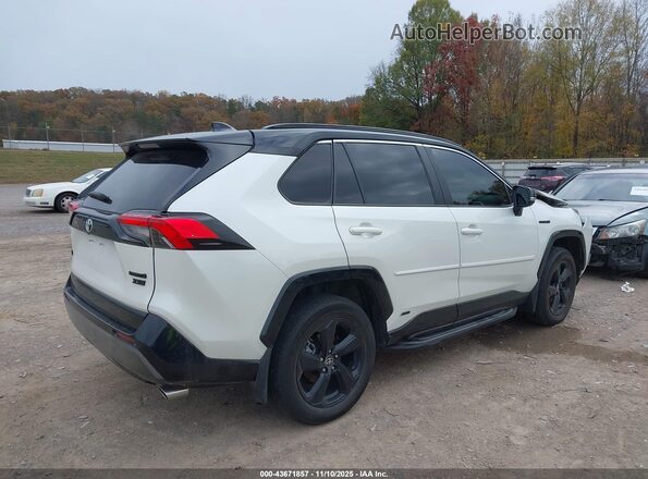 4T3E6RFV4MU047609 2021 TOYOTA RAV4 HYBRID Белый Задняя правая четверть
