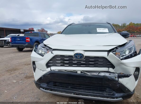 4T3E6RFV4MU047609 2021 TOYOTA RAV4 HYBRID Белый Вид щитка приборов