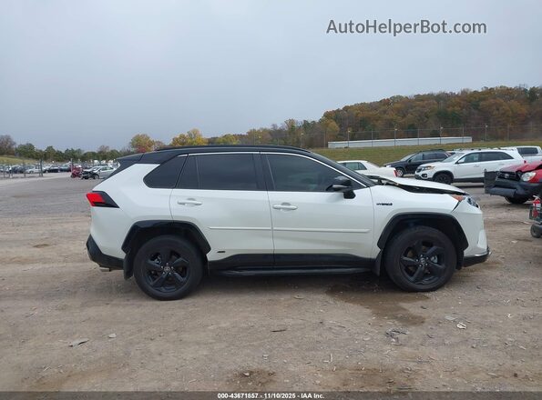 4T3E6RFV4MU047609 2021 TOYOTA RAV4 HYBRID Белый Вид задней части салона