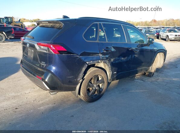 4T3E6RFV9MU027422 2021 TOYOTA RAV4 HYBRID Синий Задняя правая четверть