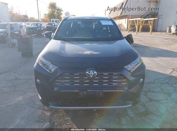 4T3E6RFV9MU027422 2021 TOYOTA RAV4 HYBRID Синий Вид щитка приборов