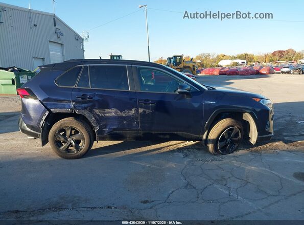 4T3E6RFV9MU027422 2021 TOYOTA RAV4 HYBRID Синий Вид задней части салона