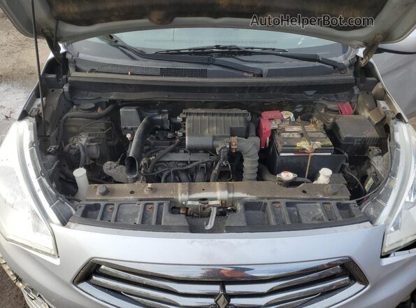 ML32F3FJ9HHF13257 2017 MITSUBISHI MIRAGE Silver Вид підкапотного простору