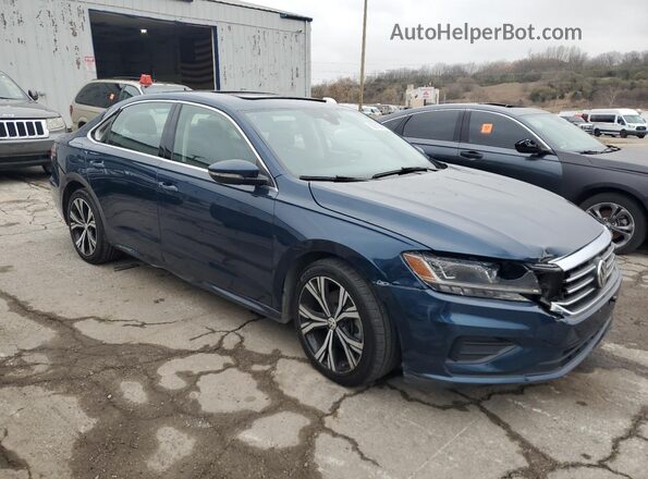 1VWSA7A35NC008458 2022 VOLKSWAGEN PASSAT Синий Вид спереди
