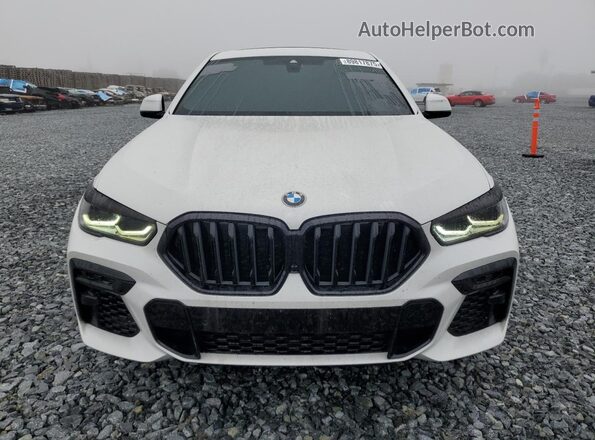 5UXCY6C00N9J28423 2022 BMW X6 Белый Вид сзади