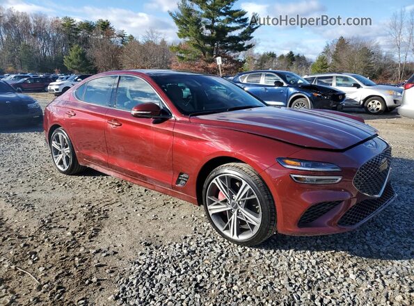 KMTG34SC5SU152504 2025 GENESIS G70 Темно-бордовый Вид спереди