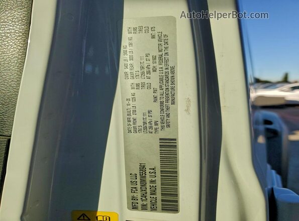 1C4HJXDN8MW558941 2021 JEEP WRANGLER White Widok wnętrza 360 stopni