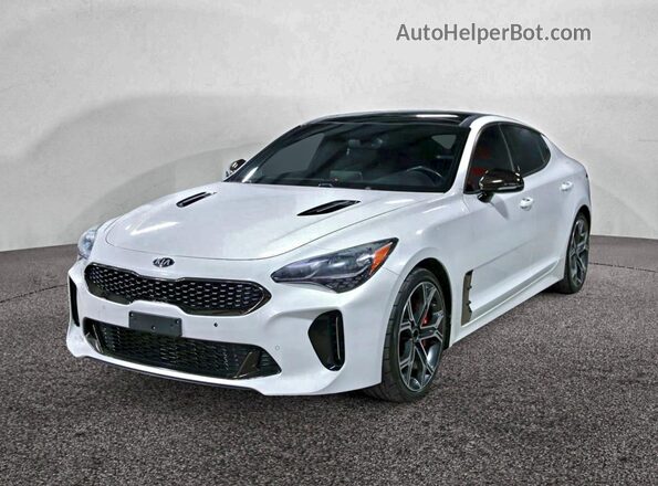 KNAE45LC3J6031896 2018 KIA STINGER Белый Задняя правая четверть