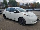 2016 Nissan Leaf S Белый vin: 1N4AZ0CP0GC309534