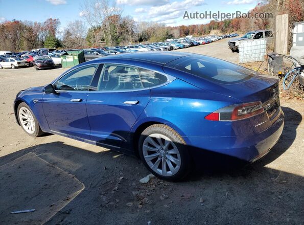 5YJSA1E11GF156217 2016 TESLA MODEL S Синий Задняя правая четверть