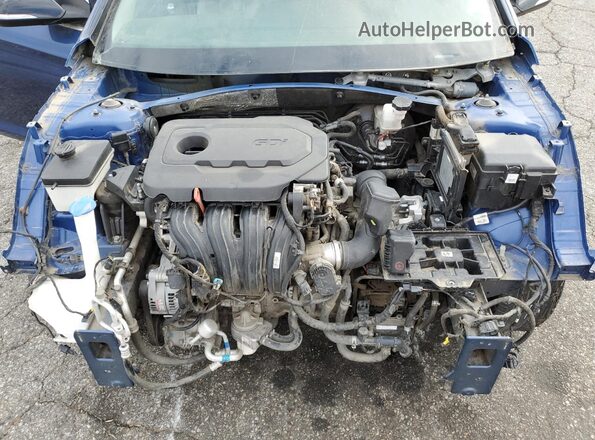 5NPE24AF3GH308027 2016 HYUNDAI SONATA Синий Вид задней части салона