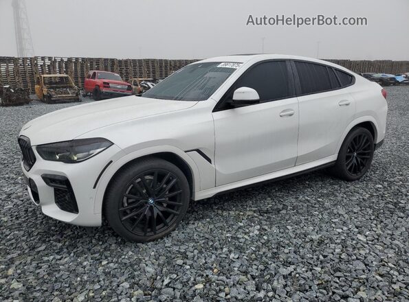 5UXCY6C00N9J28423 2022 BMW X6 Белый Задняя левая четверть