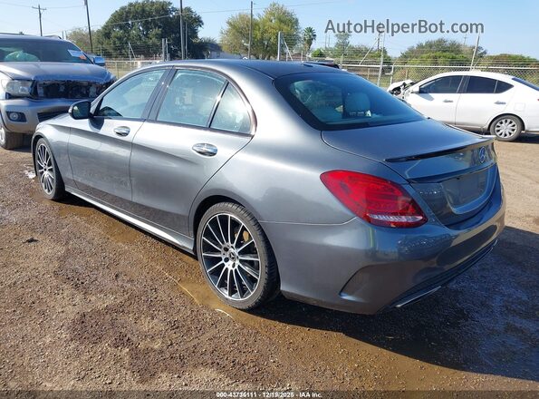 55SWF4JB4JU248589 2018 MERCEDES-BENZ C-CLASS Gray Tył lewy