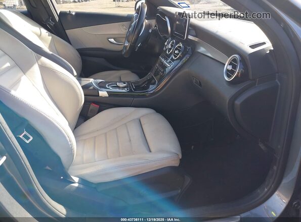 55SWF4JB4JU248589 2018 MERCEDES-BENZ C-CLASS Gray Widok wnętrza z przodu
