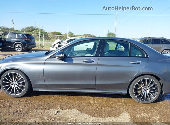 55SWF4JB4JU248589 2018 MERCEDES-BENZ C-CLASS Gray Widok wnętrza 360 stopni
