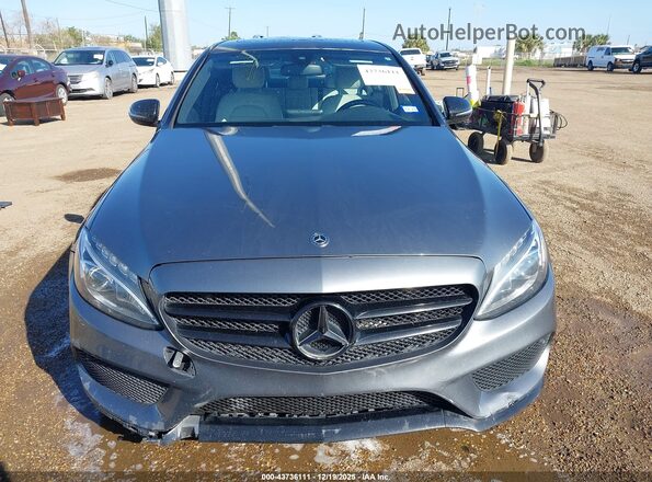 55SWF4JB4JU248589 2018 MERCEDES-BENZ C-CLASS Gray Widok zestawu wskaźników