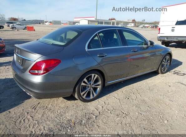 55SWF4JBXJU241405 2018 MERCEDES-BENZ C-CLASS Серый Задняя правая четверть