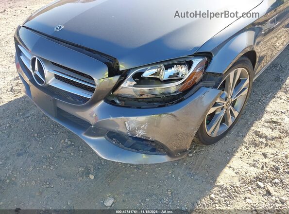 55SWF4JBXJU241405 2018 MERCEDES-BENZ C-CLASS Серый Вид спереди