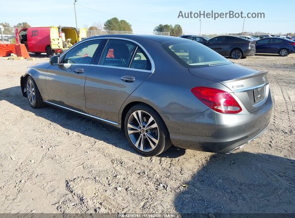 55SWF4JBXJU241405 2018 MERCEDES-BENZ C-CLASS Серый Задняя левая четверть
