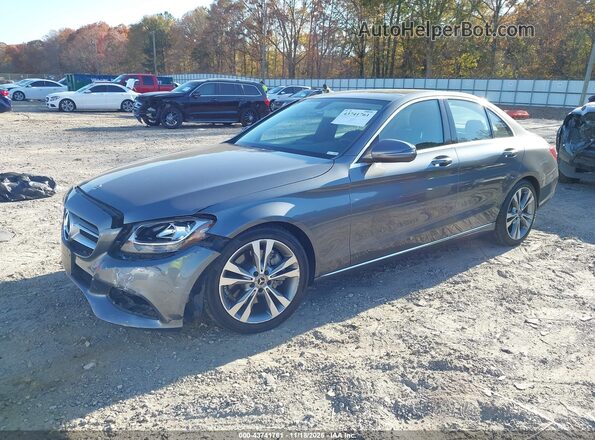 55SWF4JBXJU241405 2018 MERCEDES-BENZ C-CLASS Серый Передняя левая четверть