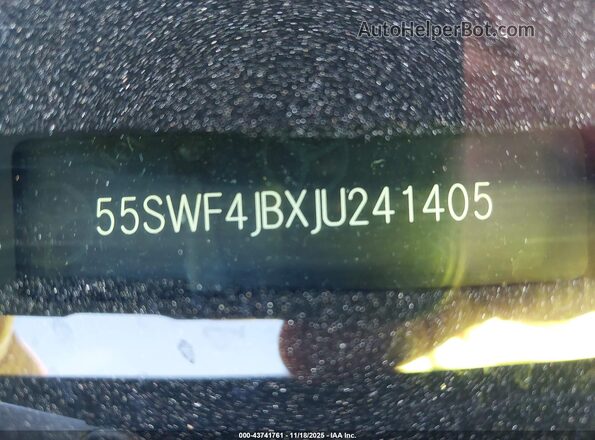 55SWF4JBXJU241405 2018 MERCEDES-BENZ C-CLASS Серый 