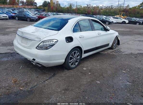 55SWF4KB3HU184926 2017 MERCEDES-BENZ C-CLASS White Задня права чверть