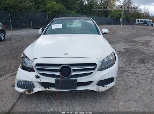 55SWF4KB3HU184926 2017 MERCEDES-BENZ C-CLASS White Вид щитка приладів