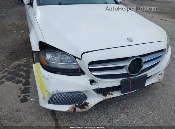 55SWF4KB3HU184926 2017 MERCEDES-BENZ C-CLASS White Вид спереду