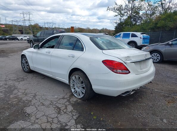 55SWF4KB3HU184926 2017 MERCEDES-BENZ C-CLASS White Задня ліва чверть
