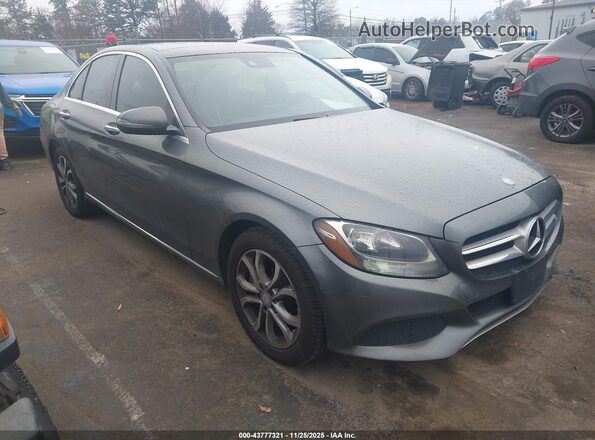 55SWF4KB6HU191966 2017 MERCEDES-BENZ C-CLASS Gray Передня права чверть