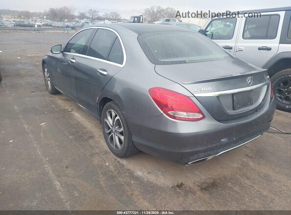 55SWF4KB6HU191966 2017 MERCEDES-BENZ C-CLASS Gray Задня ліва чверть