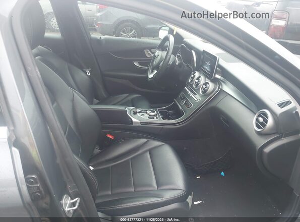 55SWF4KB6HU191966 2017 MERCEDES-BENZ C-CLASS Gray Вид салону спереду